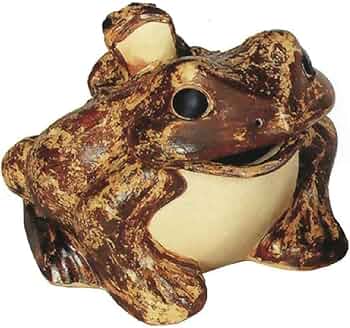 陶器　（蛇と蛙） 陶器 （蛇と蛙）